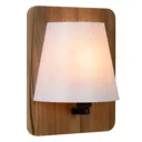 Idaho wooden wall light, light wood