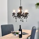 Mysterious-looking Arabesque chandelier, black