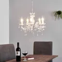 Elegant-looking Arabesque chandelier, transparent