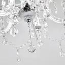 Elegant-looking Arabesque chandelier, transparent