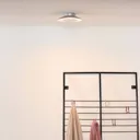 Foskal LED ceiling light, silver, Ø 21.5 cm