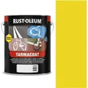 Rust Oleum Tarmacoat Rapid Curing Road Line Paint - Traffic Yellow, 5l