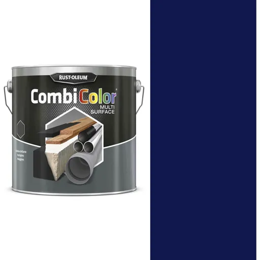 Rust Oleum CombiColor Multi Surface Paint - Gentian Blue, 750ml