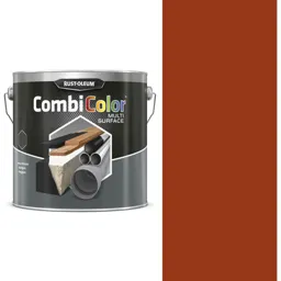 Rust Oleum CombiColor Multi Surface Paint - Bright Red, 750ml