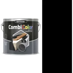 Rust Oleum CombiColor Multi Surface Paint - Matt Black, 2.5l