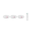iDual connected Fortesa LED downlight 3-pack white