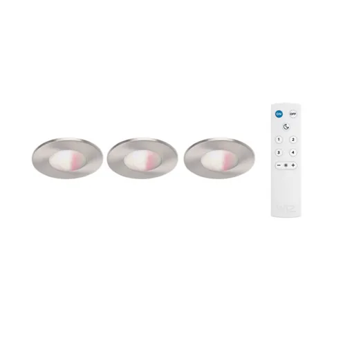 iDual connected Fortesa LED downlight 3-pack white