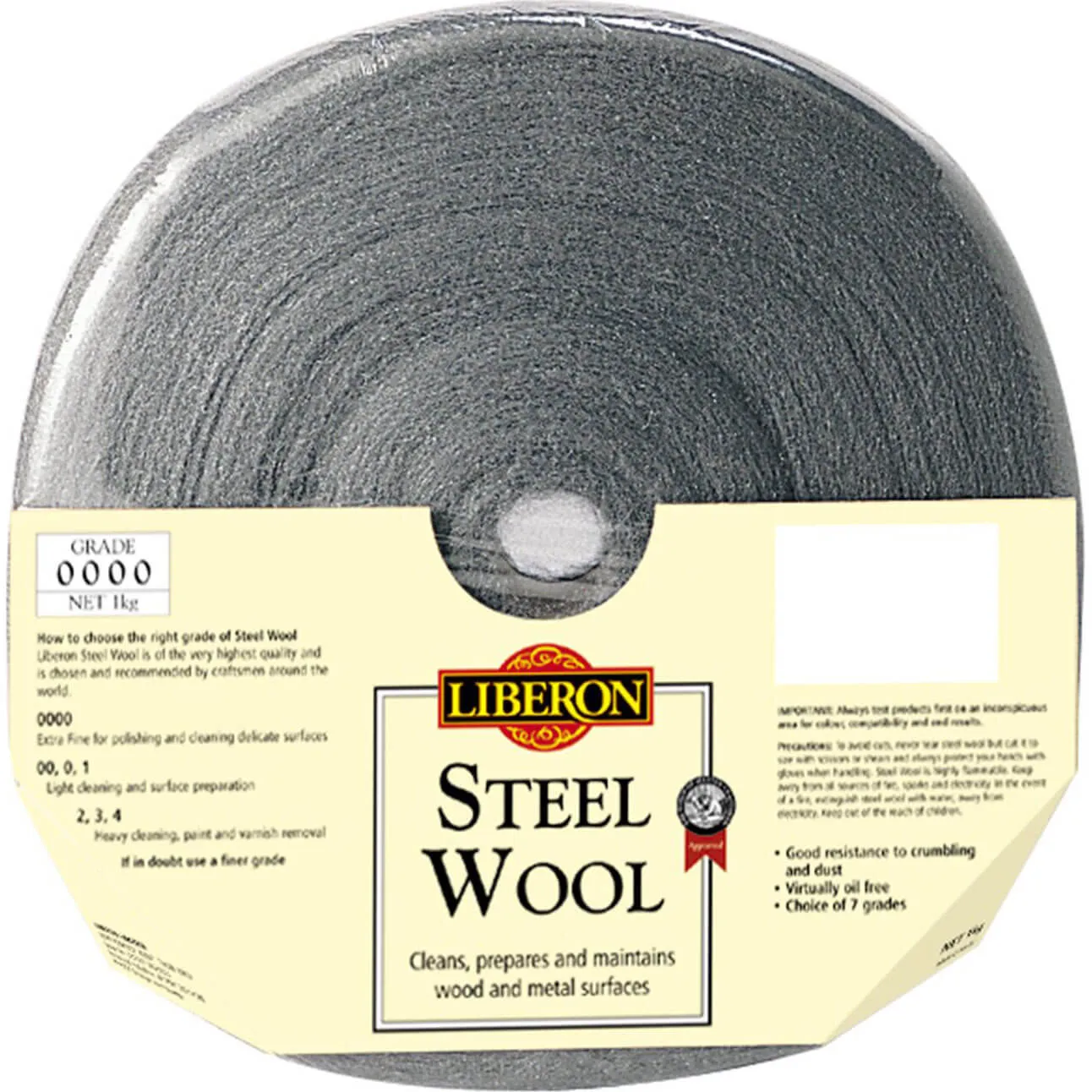 Liberon Steel Wire Wool - 0000 Super Fine, 1kg