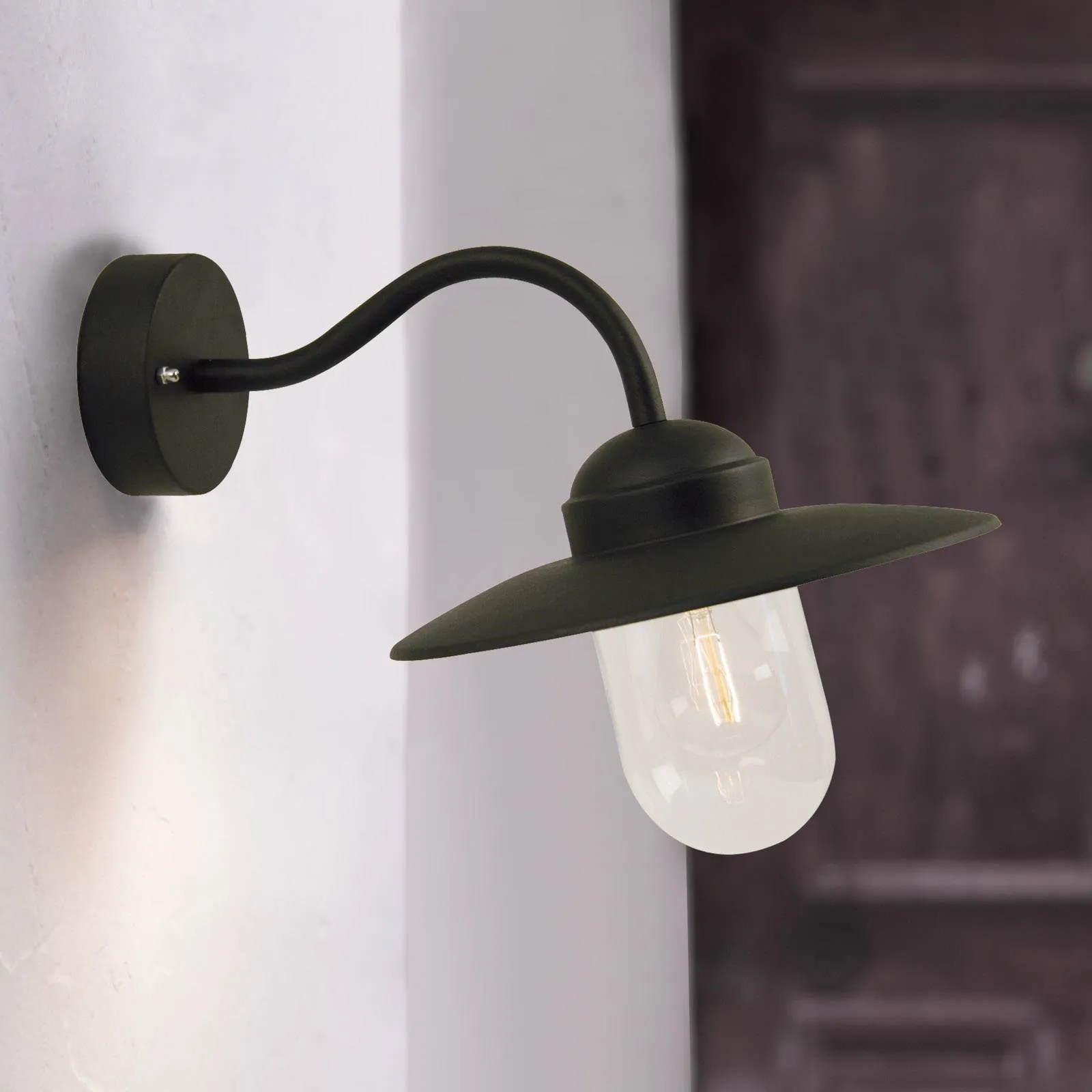 Outdoor wall lamp Luxembourg black - IP54