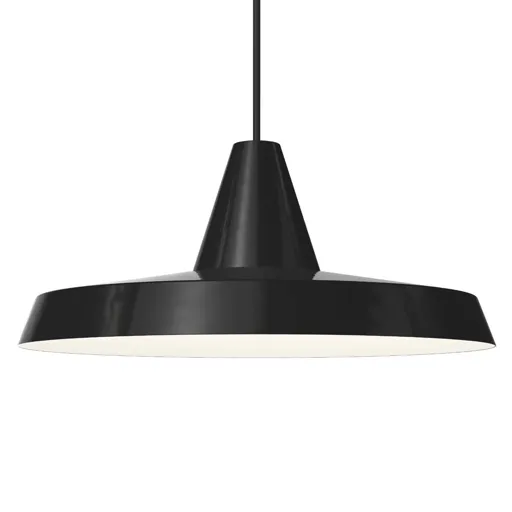 Flat pendant lamp Anniversary, black