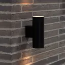 Tin Maxi Double outdoor wall lamp black