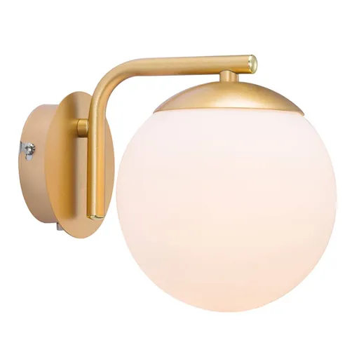 Grant wall light with plug, brass