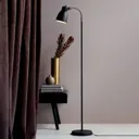 Adrian floor lamp made of metal, black