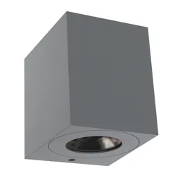 Canto Kubi 2 LED outdoor wall light, 10 cm, grey
