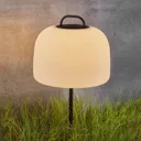 Kettle LED ground spike light, lampshade Ø 22 cm
