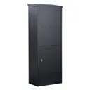 Allux 600S-B free-standing letterbox, black