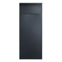 Allux 800S-B free-standing letterbox in black