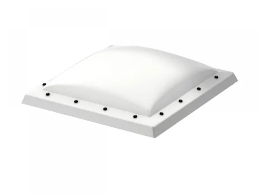 Velux Polycarbonate Flat Roof Dome (0-15 degrees) 600 x 600mm Opaque ISD 060060 0110A
