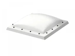 Velux Polycarbonate Flat Roof Dome (0-15 degrees) 600 x 900mm Opaque ISD 060090 0110A