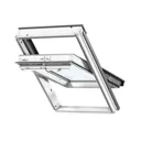 Velux White Timber Centre pivot Roof window, (H)980mm (W)780mm