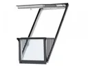 Velux Single CABRIO Balcony Roof Window  1140 x 2520   White Painted   GDL SK19 SD0L001