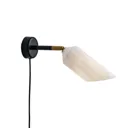 LE KLINT Pliverre wall light, opal glass lampshade