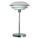 Dyberg Larsen DL16 table lamp, metal, white