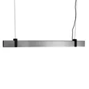 Lilt LED pendant light, brushed steel