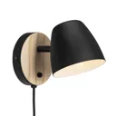Theo wall light, made of ash wood