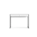 Mali Gloss white 2 Drawer Desk (H)765mm (W)1016mm (D)400mm
