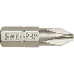 Irwin Phillips Screwdriver Bit - PH1, 25mm, Pack of 10