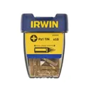 Irwin Pozi Titanium Coated Screwdriver Bit - PZ1, 25mm, Pack of 10