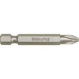 Irwin Phillips Power Screwdriver Bit - PH2, 70mm, Pack of 1