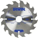 Irwin ATB Construction Circular Saw Blade - 125mm, 16T, 20mm
