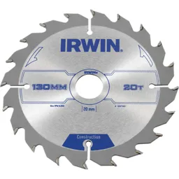 Irwin ATB Construction Circular Saw Blade - 130mm, 20T, 20mm