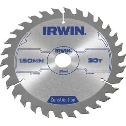 Irwin ATB Construction Circular Saw Blade - 150mm, 30T, 20mm
