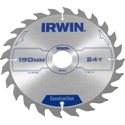 Irwin ATB Construction Circular Saw Blade - 190mm, 24T, 30mm