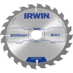 Irwin ATB Construction Circular Saw Blade - 200mm, 24T, 30mm