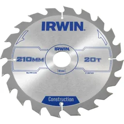 Irwin ATB Construction Circular Saw Blade - 210mm, 20T, 30mm