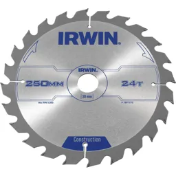 Irwin ATB Construction Circular Saw Blade - 250mm, 24T, 30mm