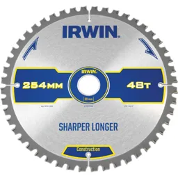 Irwin ATB Ultra Construction Circular Saw Blade - 254mm, 48T, 30mm