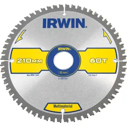 Irwin Multi Material Circular Saw Blade - 210mm, 60T, 30mm