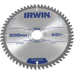 Irwin Aluminium Non-Ferrous Metal Saw Blade - 200mm, 60T, 30mm