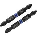 Irwin Double Ended Impact Phillips Screwdriver Bit - PH2, 60mm, Pack of 2