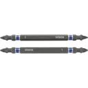 Irwin Double Ended Impact Pozi Screwdriver Bit - PZ1, 100mm, Pack of 2
