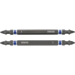 Irwin Double Ended Impact Pozi Screwdriver Bit - PZ1, 100mm, Pack of 2