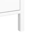 Valenca Satin white 1 Drawer Bedside table (H)700mm (W)400mm (D)354mm