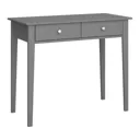 Valenca Satin grey Dressing table (H)76.5cm (W)100cm (D)45cm