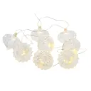 Millie LED string lights with battery, clear