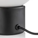 Menu JWDA table lamp, black stainless steel